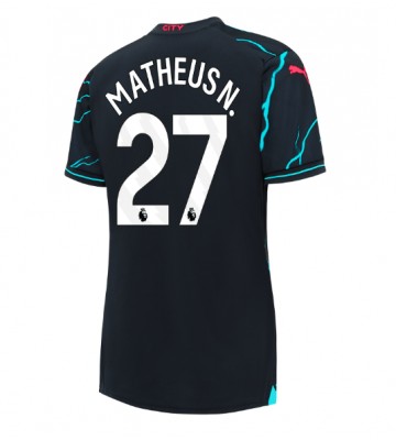 Manchester City Matheus Nunes #27 Replica Third Stadium Shirt for Women 2023-24 Short Sleeve